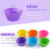 2.75 Inch Mini Size Silicone Baking Cups Muffin Cups Set of 12